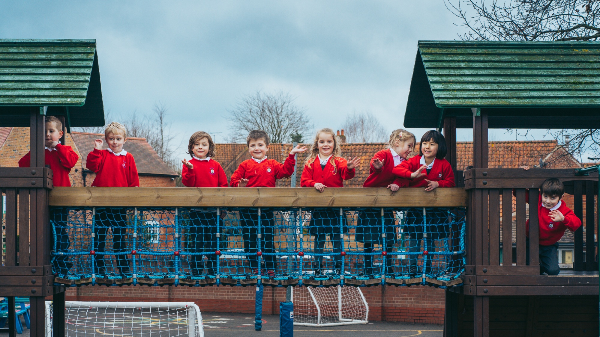 students on outdoor play